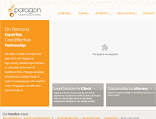 Tablet Screenshot of paragonlegal.com